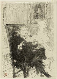 Truffier ve Moreno, Öğrenilmiş Kadınlarda by Henri de Toulouse Lautrec