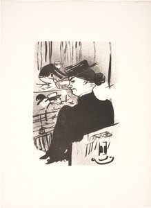 Bir izleyici by Henri de Toulouse Lautrec