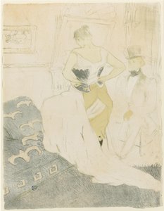 Korsesini Düzelten Kadın, 1896 by Henri de Toulouse Lautrec