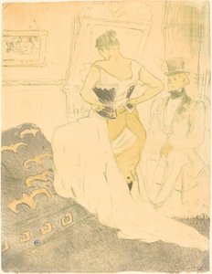 Korseli Kadın Femme en korse, 1896. by Henri de Toulouse Lautrec