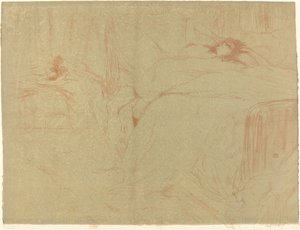 Sırtındaki Kadın by Henri de Toulouse Lautrec