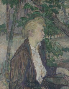 Bir Bahçede Oturan Kadın, 1891 by Henri de Toulouse Lautrec