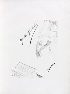 Yvette Guilbert-İngilizce Serisi: Frontispiece by Henri de Toulouse Lautrec