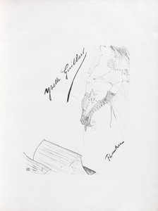 Yvette Guilbert-İngilizce Serisi: Frontispiece, 1898. by Henri de Toulouse Lautrec