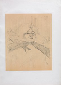 Yvette Guilbert-İngilizce Serisi: Oyalanmak Daha Uzun Loo by Henri de Toulouse Lautrec