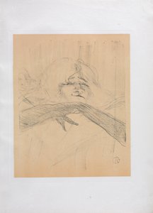 Yvette Guilbert-İngilizce Serisi: Oyalanmak Daha Uzun Loo, 1898. by Henri de Toulouse Lautrec