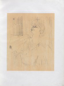 Yvette Guilbert-İngilizce Serisi: Menilmontant de Bruant, 1898. by Henri de Toulouse Lautrec