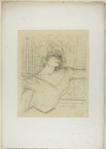 Yvette Guilbert—Yapıştırıcıda, Yvette Guilbert'ten by Henri de Toulouse Lautrec