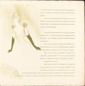 Yvette Guilbert, 1894. by Henri de Toulouse Lautrec