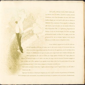 Yvette Guilbert, 1894. by Henri de Toulouse Lautrec