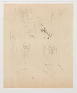 Yvette Guilbert Sarhoş by Henri de Toulouse Lautrec