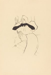 Yvette Guilbert: Oyalanmak, Daha Uzun, Loo by Henri de Toulouse Lautrec