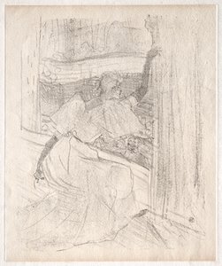 Yvette Guilbert: Seyirciyi Selamlamak, 1898. by Henri de Toulouse Lautrec