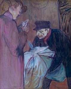 genelev çamaşırcısı by Henri de Toulouse Lautrec