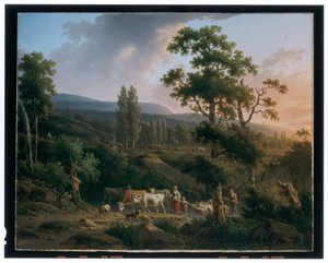 Bir Çift Manzara by Henricus Josephus Antoniessen