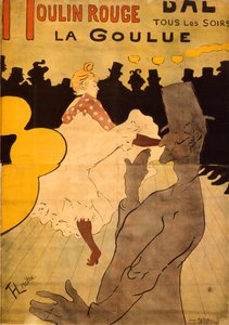 Moulin Rouge-La Goulue by Henri de Toulouse Lautrec
