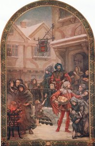 Sir Richard Whittington (1358-1423) sadaka dağıtıyor, 