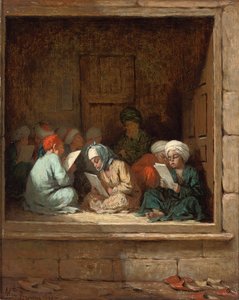 Bir Türk Dershanesi, 1870 by Henriette Browne