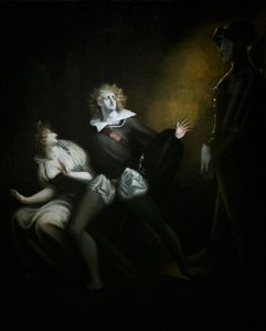 Gertrude, Hamlet ve Babanın Hayaleti by Henry (1741 1825) (after) Fuseli