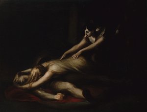 Kriemhild'in Acısı by Johann Heinrich Füssli