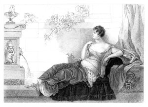 Mary Robinson 1757-1800, İngiliz şair ve romancı, 1830.