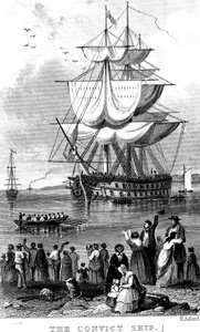 Hükümlü Gemi, c1820.
