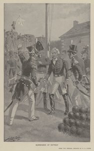 Detroit'in Teslimi (lito) by Henry Alexander (after) Ogden