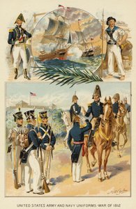Birleşik Devletler Ordusu ve Deniz Kuvvetleri Üniformaları, 1812 Savaşı (renkli taş)