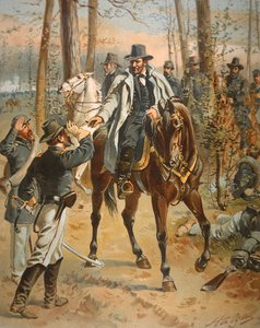 Wilderness Kampanyasında General Grant, 5 Mayıs 1864 (renkli lito) by Henry Alexander Ogden