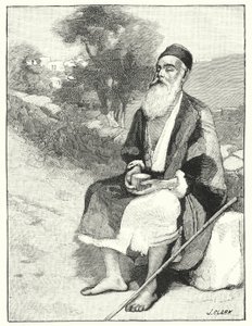 Kudüs yakınlarında kör bir dilenci (lito) by Henry Andrew Harper