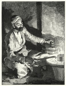 Doğulu bir gümüşçü (lito) by Henry Andrew Harper