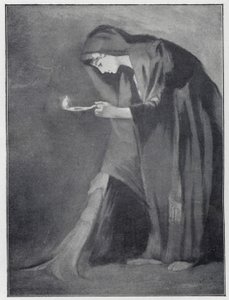 Kayıp bir madeni para arayan Doğulu bir kadın (lito) by Henry Andrew Harper
