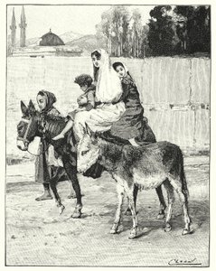 Bir eşeğe binen birkaç kişi (lito) by Henry Andrew Harper