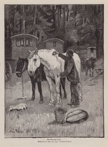 Sabah Tuvaleti (gravür) by Henry Bailey
