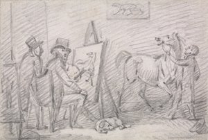 Sanatçılar Stüdyosu by Henry Bernard Chalon