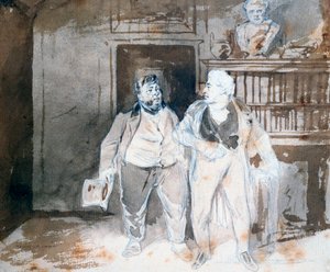 İki Karakter, c1825-1877 by Henry Bonaventure Monnier