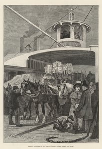 Amerika Özel Sanatçımız tarafından tekrar ziyaret edildi, Fulton Ferry, New York by Henry Charles Seppings Wright