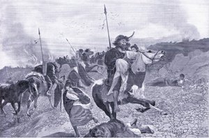 Erken bir Hun baskın 180 M.Ö. by Henry Charles Seppings Wright