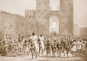 Cyrus'un Babil'e girişi, 'Hutchinson's History of the Nations'dan bir örnek by Henry Charles Seppings Wright