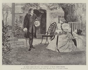Bay Henry James'in Yeni Oyunu, Guy Domville, St James's Theatre'da by Henry Charles Seppings Wright