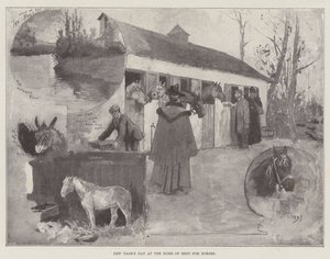 Atların Dinlenme Evinde Yılbaşı Günü by Henry Charles Seppings Wright