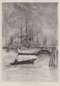 Hamburg Dock Strike, Boş Bir Liman by Henry Charles Seppings Wright