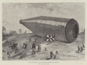 Yeni Alman Askeri Balonu Berlin yakınlarında test edildi by Henry Charles Seppings Wright