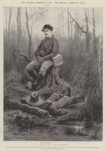 İspanyol-Amerikan Savaşı, Küba Vahşi Doğasında Durma by Henry Charles Seppings Wright
