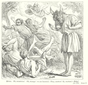 Bir Yaz Gecesi Rüyası (gravür) by Henry Courtney (after) Selous