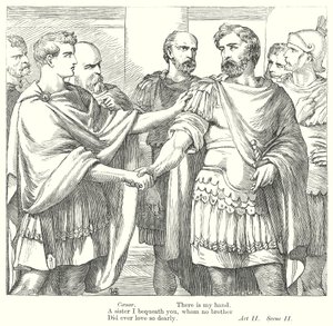 Antonius ve Kleopatra (gravür) by Henry Courtney (after) Selous