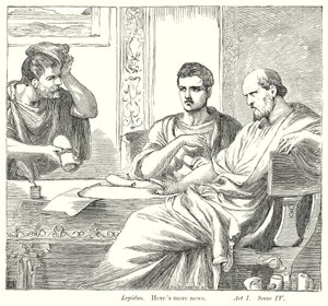 Antonius ve Kleopatra (gravür) by Henry Courtney (after) Selous
