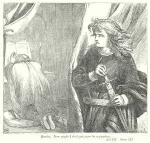 Hamlet (gravür) by Henry Courtney (after) Selous