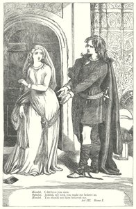 Hamlet (gravür) by Henry Courtney (after) Selous
