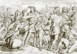 Hereward ayıyı nasıl öldürdü (gravür)